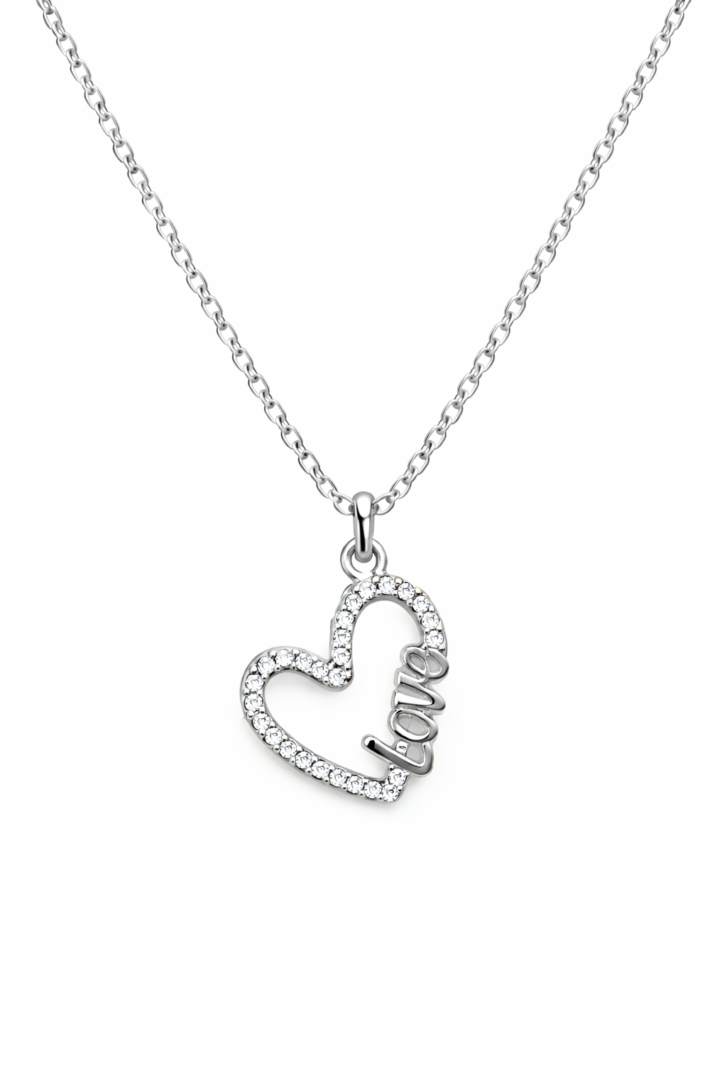 Ατσάλινο Χρυσό Κολιέ Καρδιά Love – Γυναικείο Κόσμημα