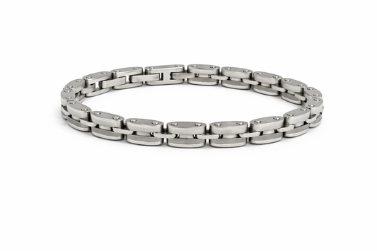 Ανδρικό Βραχιόλι Steel Chain Blue Detail