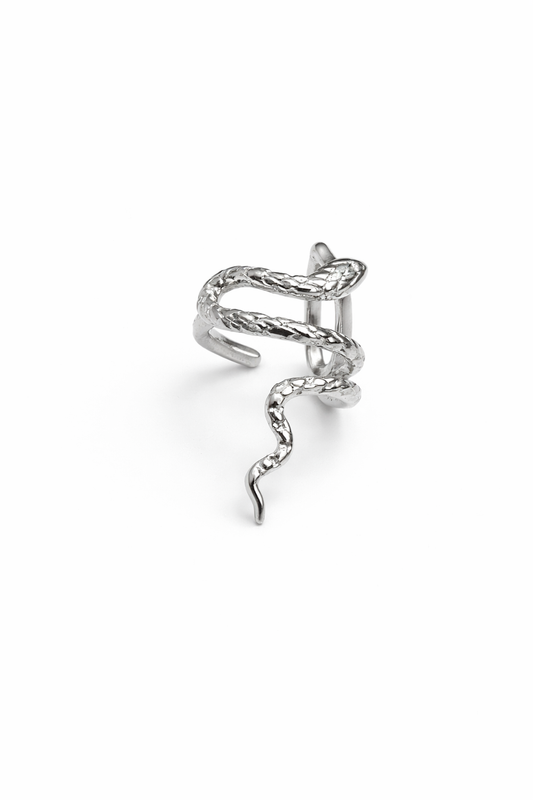 Γυναικείο Ear Cuff Snake Silver