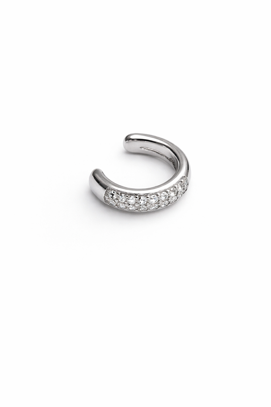 Γυναικείο Ear Cuff Crystal Silver Minimal