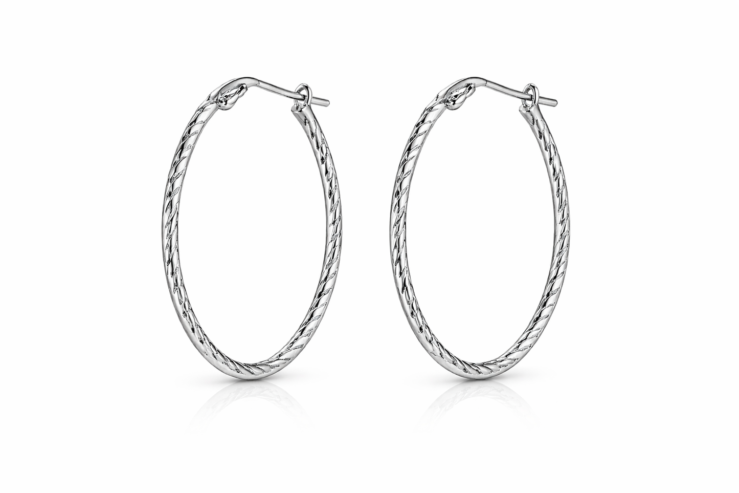 Χρυσά Σκουλαρίκια Κρίκοι Twisted Gold Hoops