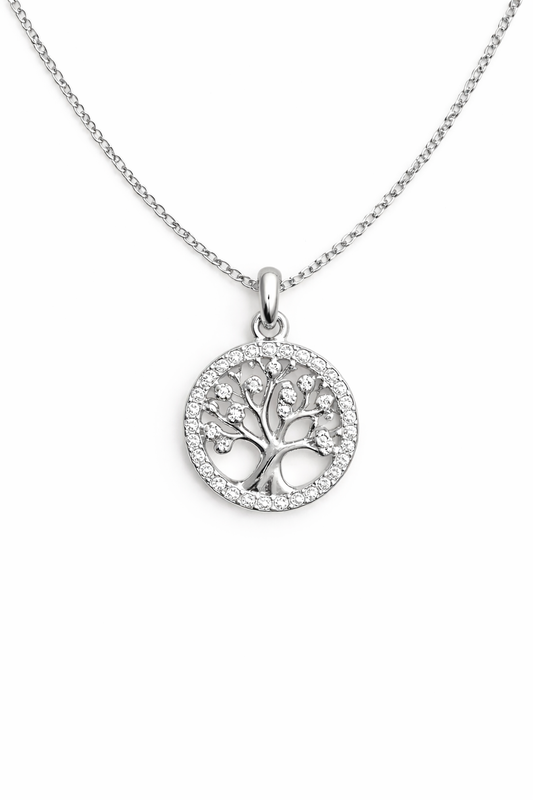 Ασημί Κολιέ Tree of Life - Γυναικείο Κόσμημα