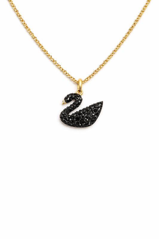 Γυναικείο Κολιέ Black Swan Gold