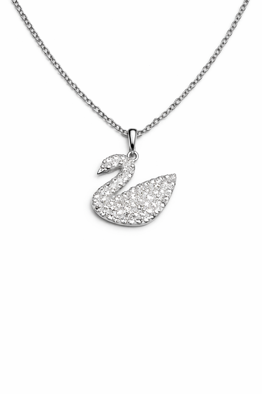 Γυναικείο Κολιέ White Swan Crystal
