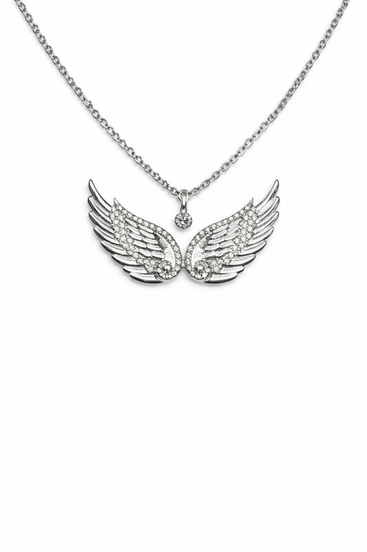 Γυναικείο Κολιέ Angel Wings Crystal